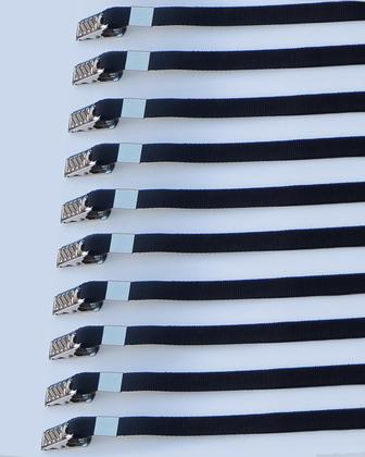 Imagem de Cordão para Crachá Preto pacote com 10 unidades