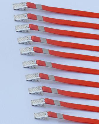 Imagem de Cordão para Crachá Vermelho pacote com 10 unidades