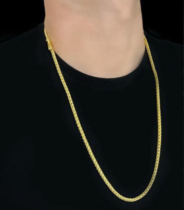 Imagem de Cordão Peruano 5Mm + Pingente Bmw - Banhado A Ouro