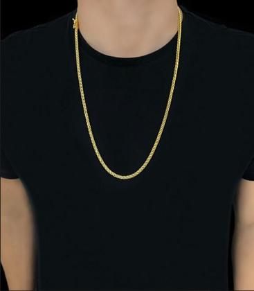 Imagem de Cordão Peruano 5Mm + Pingente Bmw - Banhado A Ouro