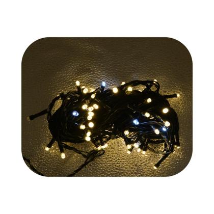 Imagem de Cordão Pisca 100 Led Prova Dágua 80 Fixo e 20 Strobo Verde Fio 7 Cores 10m Decor Natal