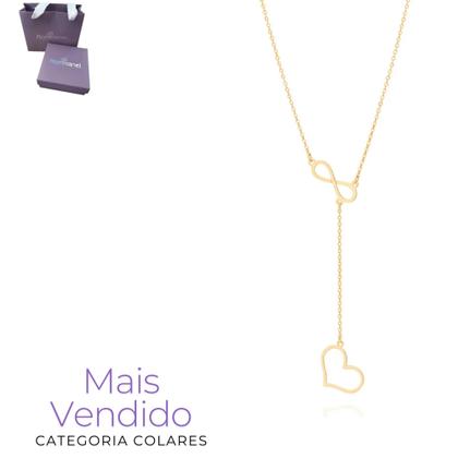 Imagem de Cordão Rommanel Gravata Feminino Banhado Ouro 18k Lindo Elegante