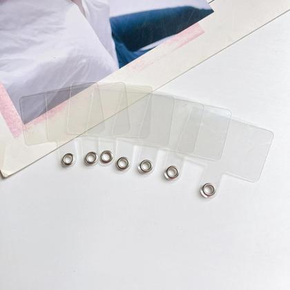 Imagem de Cordão Universal Transparente Para Celular 1/3/5/10 Peças, Alça Destacável Com Clipe Anti-perda