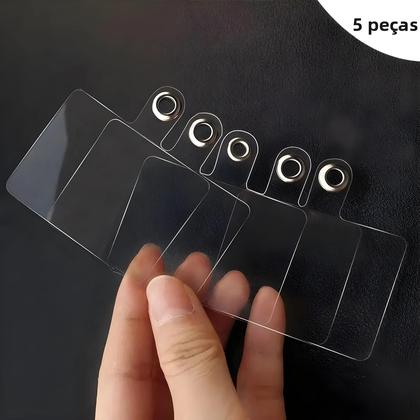 Imagem de Cordão Universal Transparente Para Celular 1/3/5/10 Peças, Alça Destacável Com Clipe Anti-perda