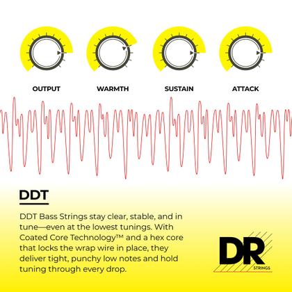Imagem de Cordas de baixo DR Strings DDT50 Drop Down Tuning Heavy Gauge