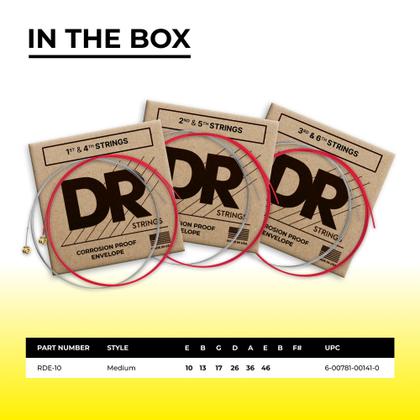 Imagem de Cordas de guitarra elétrica DR Strings Red Devils 10-46