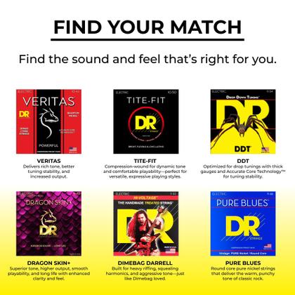 Imagem de Cordas de guitarra elétrica DR Strings Red Devils 10-46