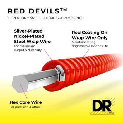 Imagem de Cordas de guitarra elétrica DR Strings Red Devils 10-46