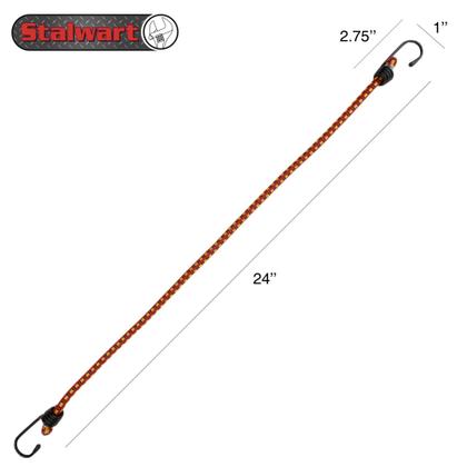 Imagem de Cordas elásticas, pacote com 10 cordões de borracha virgem, cordão vermelho forte, de 60 cm