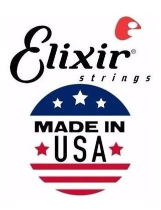 Imagem de Cordas Para Violão Aço 010 Elixir Made In Usa C/ Nota Fiscal