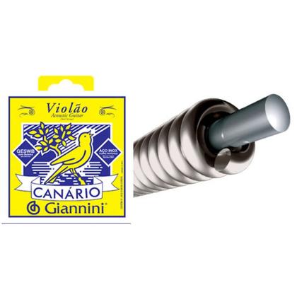 Imagem de Cordas Para Violão Aço Com Bolinha Giannini Canário