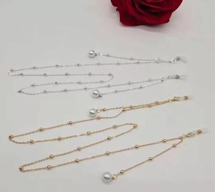 Imagem de Cordinha Óculos Salva Óculos Dourado - Kit 02 Peças