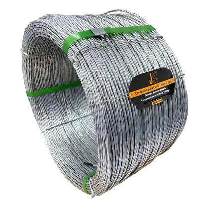 Imagem de Cordoalha Arame Liso Galvanizado para Curral JST 4mm 3 Fios 500m 1000kgf