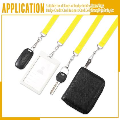 Imagem de Cordões Breakaway Patelai, 60 unidades com gancho J para crachás de identificação