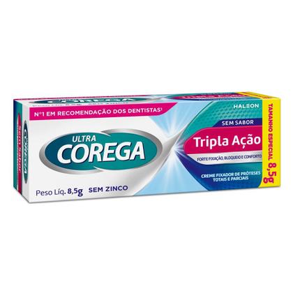 Imagem de Corega Ultra Creme Tripla Ação Sem Sabor 8,5g