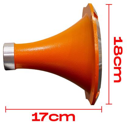 Imagem de Corneta Boca Cone Rosca Alumínio Jarrão Caneca Laranja