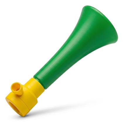 Imagem de Corneta N1 Buzina 20 Cm Verde E Amarela Vuvuzela Torcida Copa Do Mundo Brasil