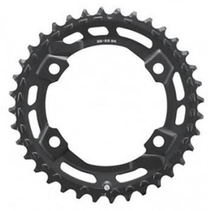 Imagem de Coroa Dupla Shimano Cues U6000 36D Assimétrica BCD 96mm
