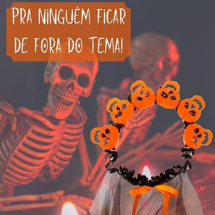 Imagem de Coroa Flores Caveiras Morcegos Fantasmas Festa Halloween