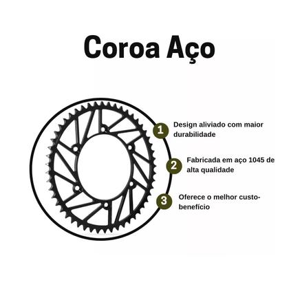 Imagem de Coroa Foco Racing Cr 120/250 Crf 230/250/450