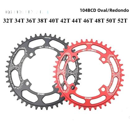 Imagem de Coroa Oval/Redonda 32T-52T 104BCD para MTB - Estreita/Larga