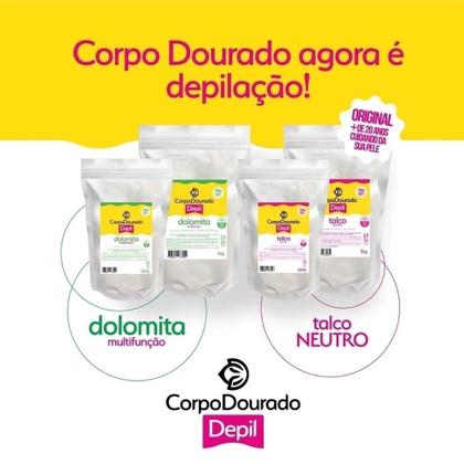 Imagem de Corpo Dourado Depil - Dolomita Pré Depilação Multifunção 500g