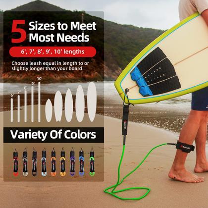 Imagem de Correa Abahub Premium para Tabla de Surf de 3 metros para Longboard SUP Negra