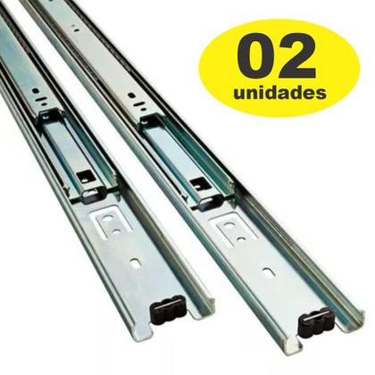 Imagem de Corrediça Gaveta Trilho Telescópico 35cm 2 Pares E Parafusos
