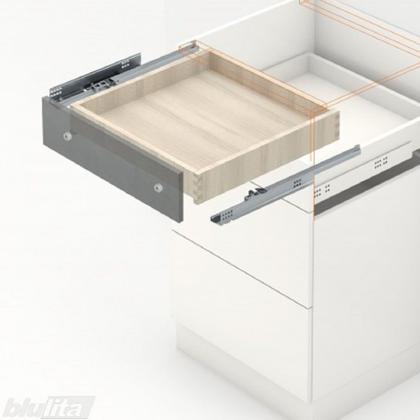 Imagem de Corrediça Oculta 500mm Extração Total (30Kg) Tandem Plus Blumotion (Amortecedor) Blum