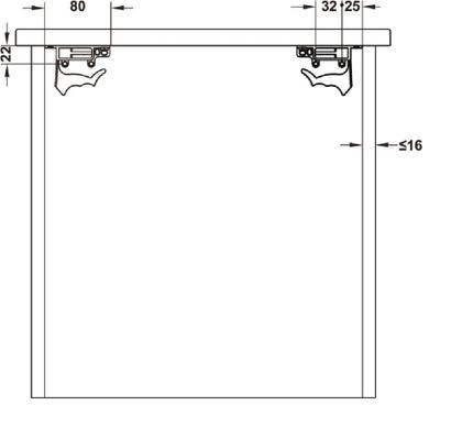 Imagem de Corrediça Oculta Com Amortecedor Hafele DT 130 270 a 550mm 30 kg Total