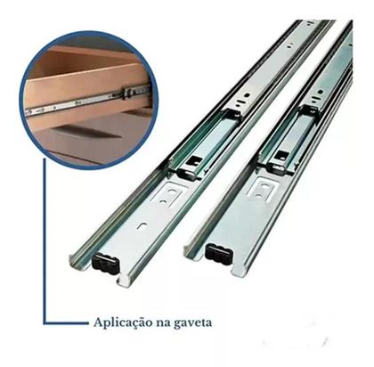 Imagem de Corrediça telescópica 25/30cm/35cm/40/45cm/50cm trilho de gaveta / armário de cozinha/guarda roupa