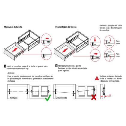 Imagem de Corrediça Telescópica 45CM Ligth 25kg H35 Hardt 2 Pares