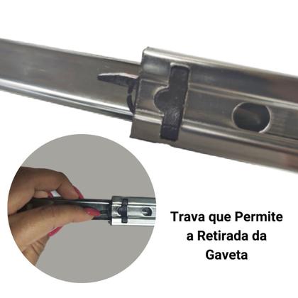 Imagem de Corrediça Telescópica gaveta H35 300MM Albras Light 25kg