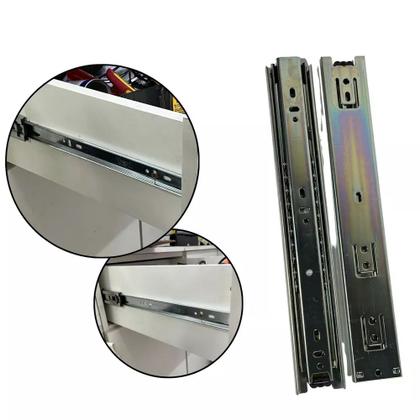 Imagem de Corrediça Telescópica Light 35cm 25Kg Trilho para Gaveta H35 - Hardt