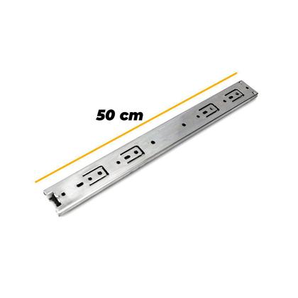 Imagem de Corrediça Trilho Telescópico de 50 Cm H45 Steel 40kg Hd