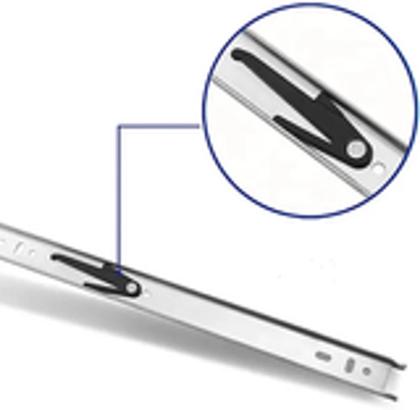 Imagem de Corrediça Trilho Telescópico Gaveta 45cm 25 Kg Ligth Mini