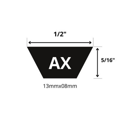 Imagem de Correia Transmissão V AXS-42 Gates 1/2 Pol - 3 Unidades