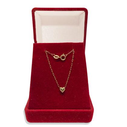 Imagem de Corrente Americana em Ouro 18k Com Pingente Coração 45cm Cordão Colar Gargantilha Feminina