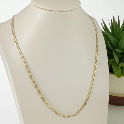 Imagem de Corrente Banhada a Ouro 60 cm Elo Curto Bijou Art