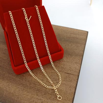 Imagem de Corrente Banhada a Ouro 60 cm Elo Curto Bijou Art