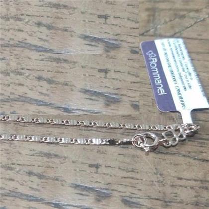Imagem de Corrente  banhado ouro 3x 24k 18k e 22k  masculina fina rommanel navetes 50cm 60cm ouro 18k 531650 531651
