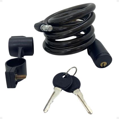 Corrente Cadeado Para Moto Bicicleta Bike Segurança Estepe Trava Anti Furto Cabo De Aço - Cxr Imagem de Corrente Cadeado Para Moto Bicicleta Bike Segurança Estepe Trava Anti Furto Cabo De Aço