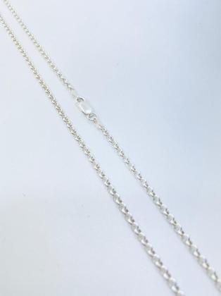 Imagem de Corrente Colar 70 Cm 3mm Elo Portugues Prata Legitima 925