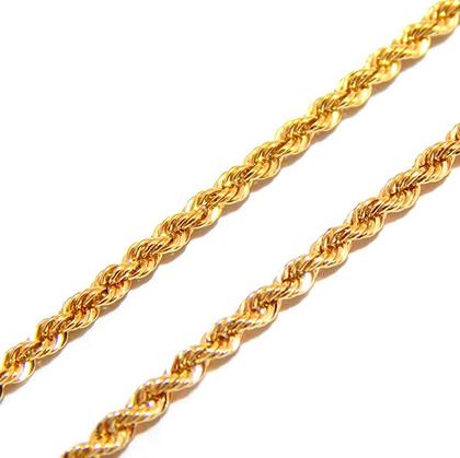 Imagem de Corrente Colar Cordão Baiano Com Pingente São Jorge Ouro 18k