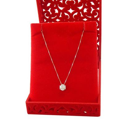 Imagem de Corrente Colar Cordão Com Ponto de Luz 6mm Em Ouro Branco 18k