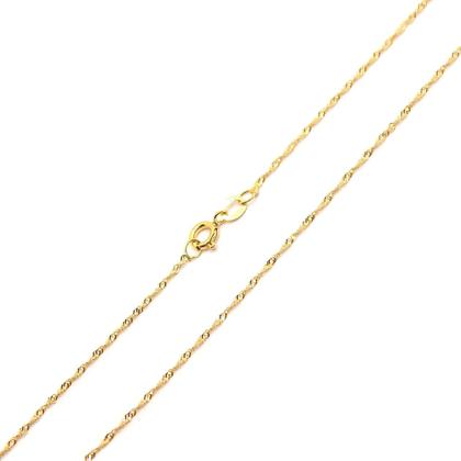 Imagem de Corrente Colar Cordão Feminina com Pingente Letra Nome Ouro 18k 40cm