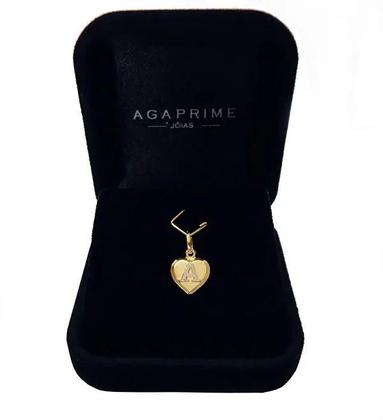 Imagem de Corrente Colar Cordão Feminina com Pingente Letra Nome Ouro 18k 40cm