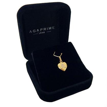 Imagem de Corrente Colar Cordão Feminina com Pingente Letra Nome Ouro 18k 40cm