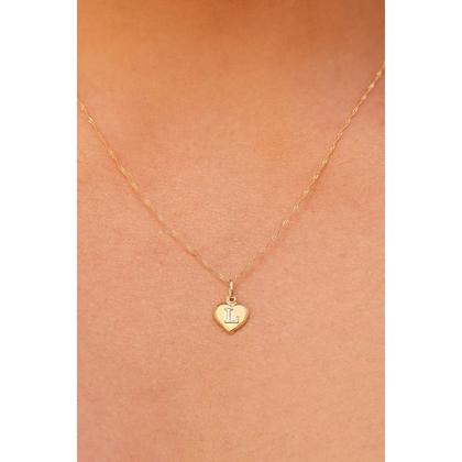 Imagem de Corrente Colar Cordão Feminina com Pingente Letra Nome Ouro 18k 40cm