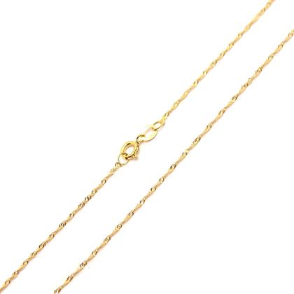 Imagem de Corrente Colar Cordão Feminina com Pingente Letra Nome Ouro 18k 40cm